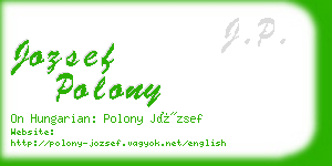 jozsef polony business card